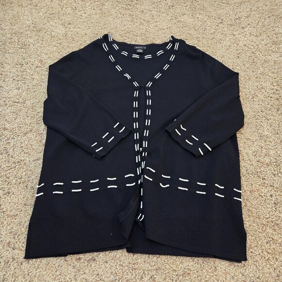 Evie Black & White Tank & Sweater Women's 3X NWOT - Picture 1 of 12